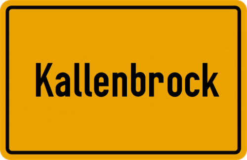 Ortsschild Kallenbrock