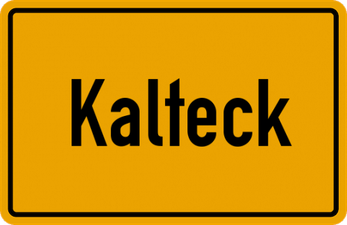 Ortsschild Kalteck