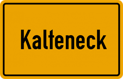 Ortsschild Kalteneck