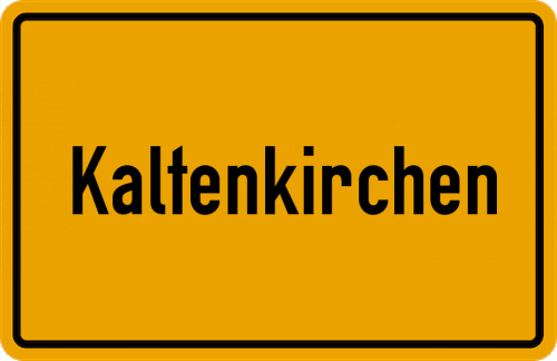 Ortsschild Kaltenkirchen, Holstein