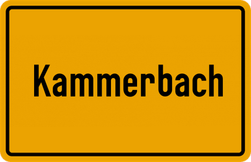 Ortsschild Kammerbach