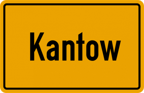 Ortsschild Kantow