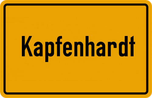 Ortsschild Kapfenhardt