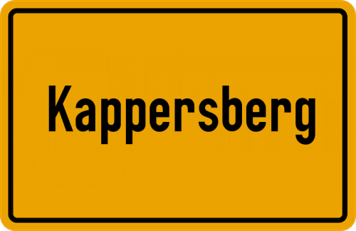 Ortsschild Kappersberg