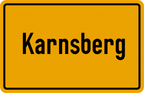 Ortsschild Karnsberg