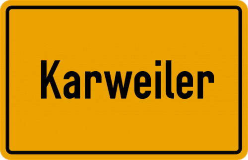 Ortsschild Karweiler