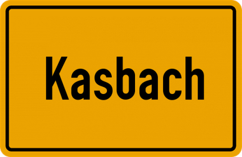Ortsschild Kasbach