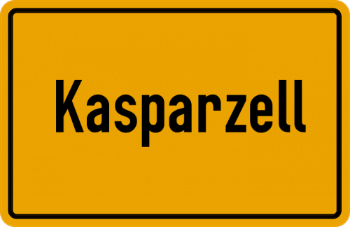 Ortsschild Kasparzell