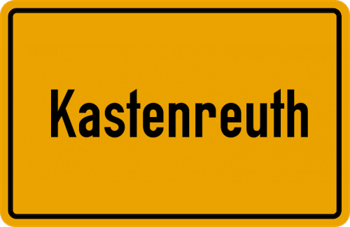 Ortsschild Kastenreuth, Mittelfranken
