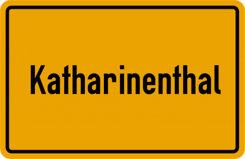 Ortsschild Katharinenthal