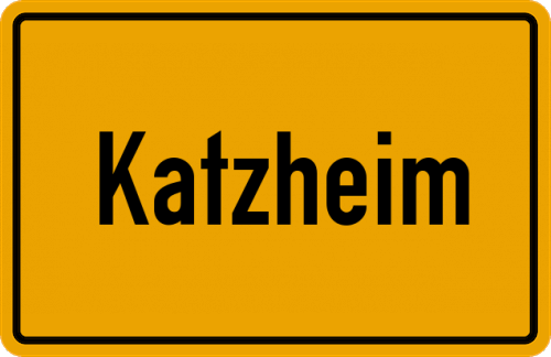 Ortsschild Katzheim