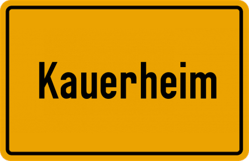 Ortsschild Kauerheim