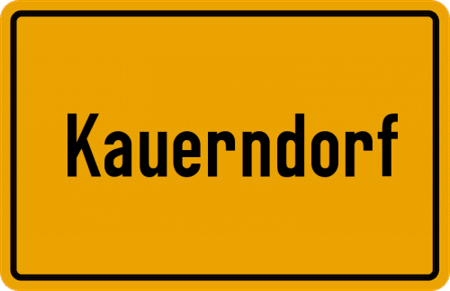Ortsschild Kauerndorf