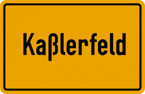 Ortsschild Kaßlerfeld