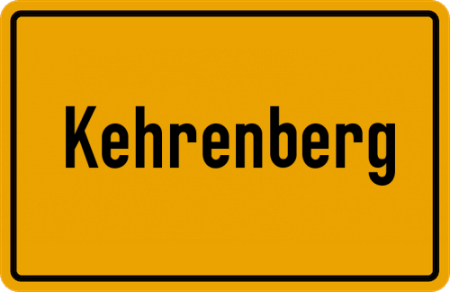 Ortsschild Kehrenberg