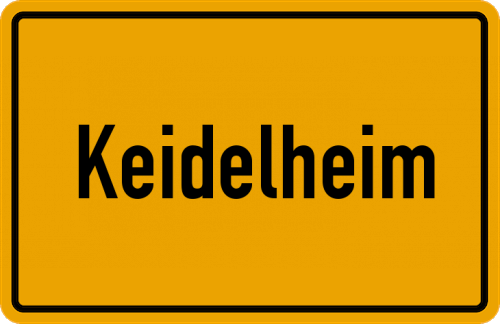 Ortsschild Keidelheim