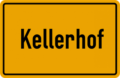 Ortsschild Kellerhof