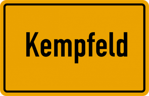 Ortsschild Kempfeld