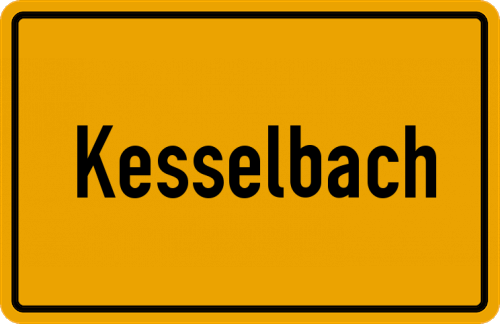 Ortsschild Kesselbach
