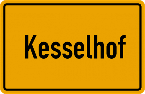Ortsschild Kesselhof