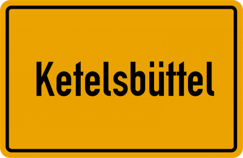 Ortsschild Ketelsbüttel