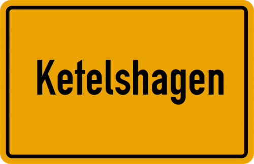 Ortsschild Ketelshagen