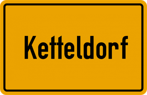 Ortsschild Ketteldorf