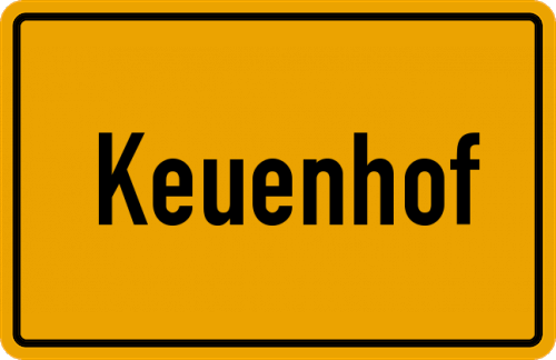 Ortsschild Keuenhof