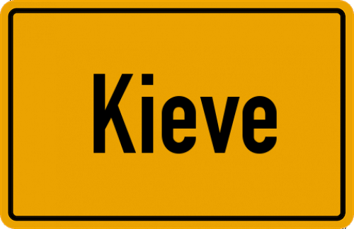 Ortsschild Kieve
