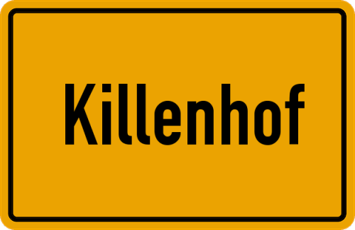 Ortsschild Killenhof