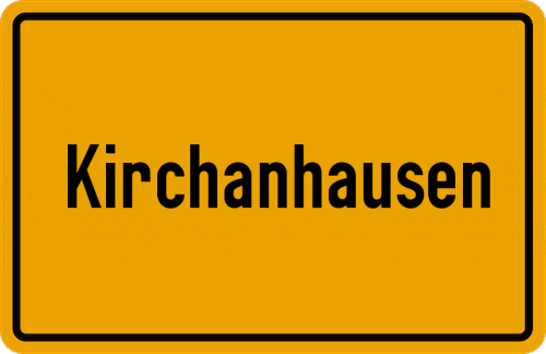 Ortsschild Kirchanhausen