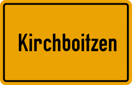 Ortsschild Kirchboitzen