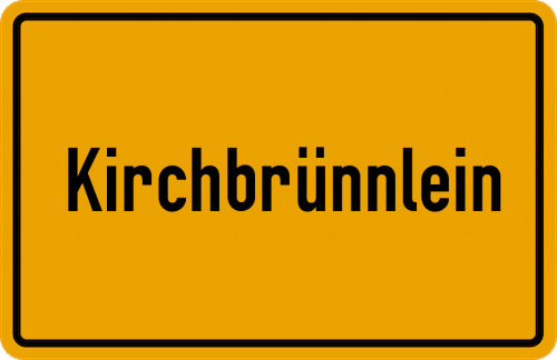 Ortsschild Kirchbrünnlein