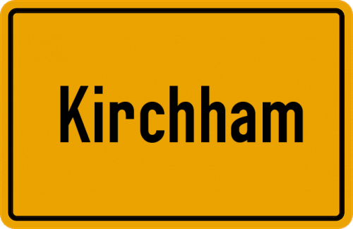 Ortsschild Kirchham