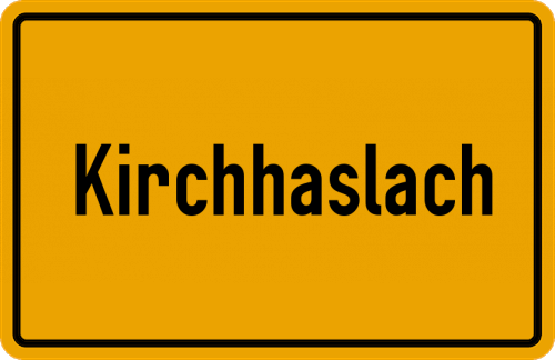 Ortsschild Kirchhaslach