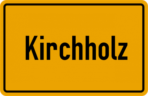 Ortsschild Kirchholz