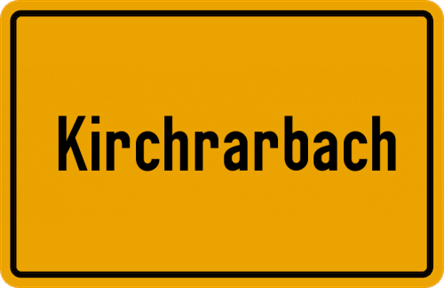 Ortsschild Kirchrarbach