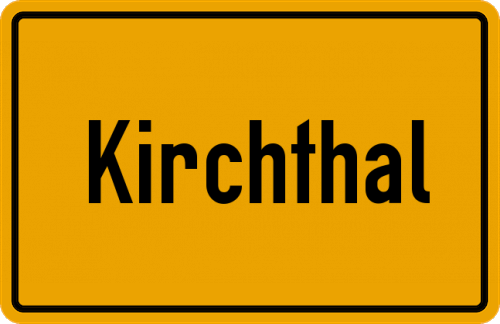 Ortsschild Kirchthal