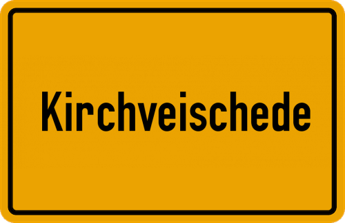 Ortsschild Kirchveischede