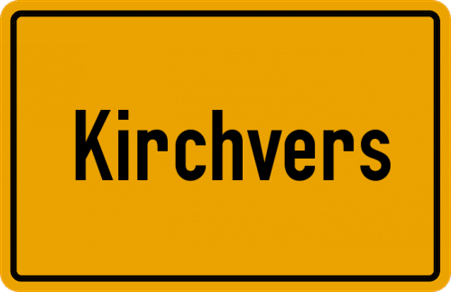 Ortsschild Kirchvers