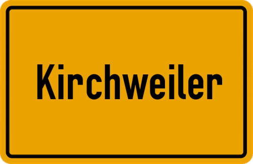 Ortsschild Kirchweiler