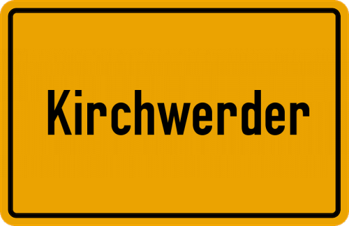 Ortsschild Kirchwerder