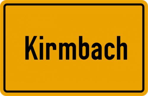 Ortsschild Kirmbach