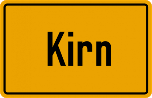 Ortsschild Kirn, Niederbayern