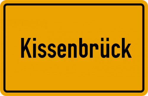 Ortsschild Kissenbrück