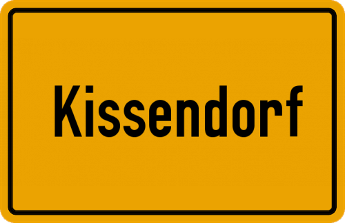 Ortsschild Kissendorf