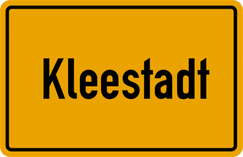 Ortsschild Kleestadt