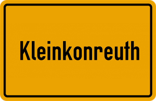 Ortsschild Kleinkonreuth