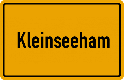 Ortsschild Kleinseeham