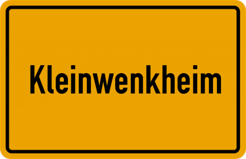 Ortsschild Kleinwenkheim